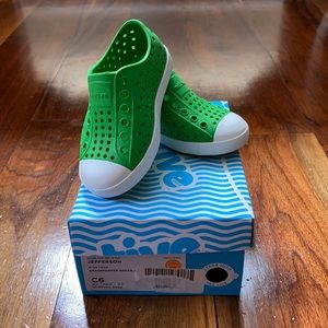Toddler Native Jefferson Shoe Size C6(green/white)